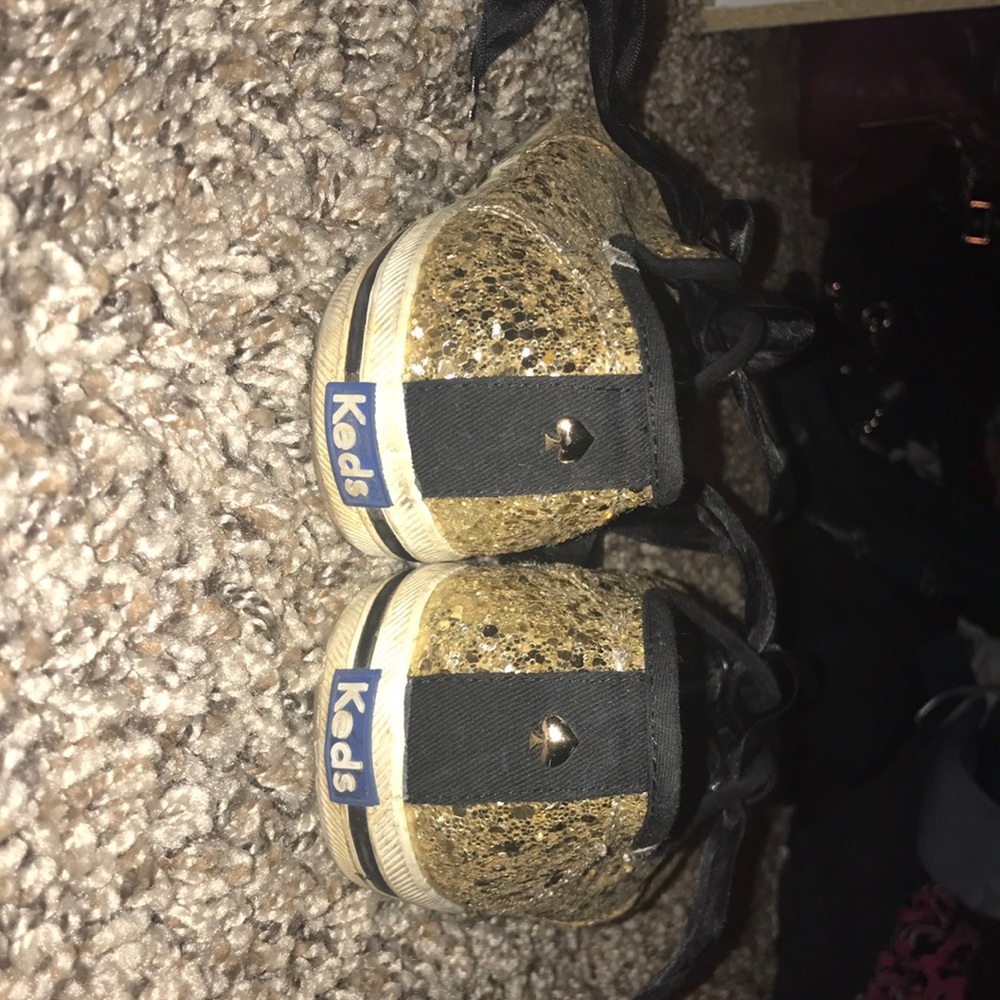 Gold Glitter Kate Spade Keds